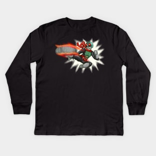 RIDER KICK!! Kids Long Sleeve T-Shirt